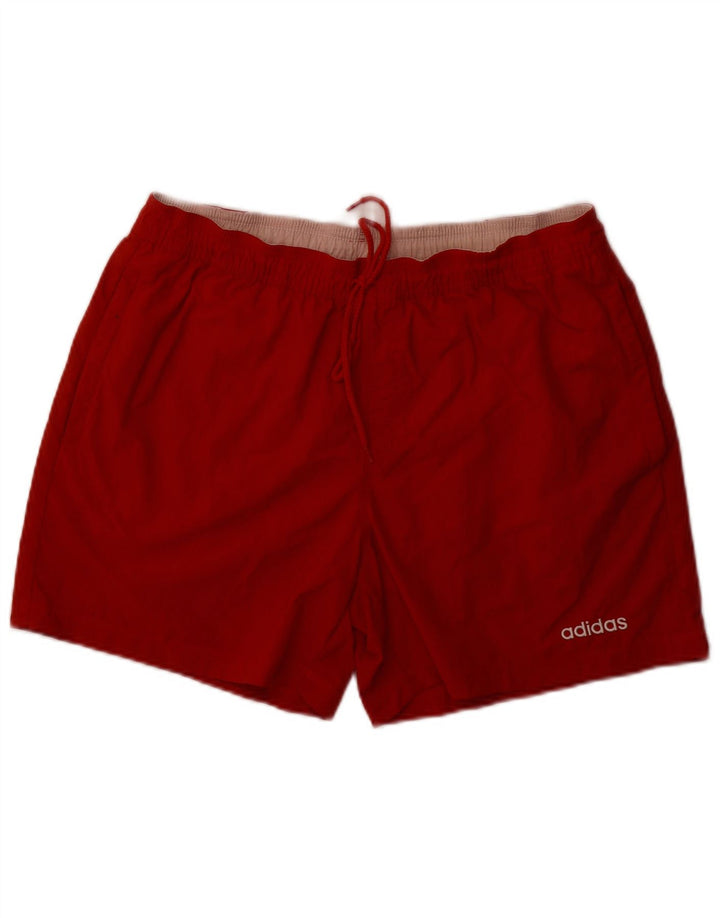 ADIDAS Mens Swimming Shorts Large Red Nylon