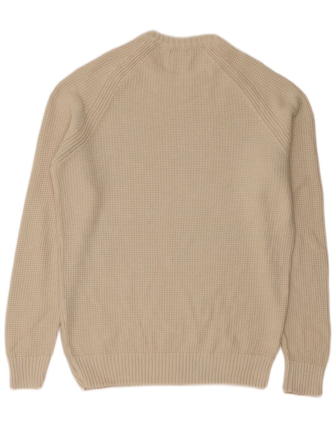 Zara Herre trøjetrøje med rund hals mellem beige bomuld