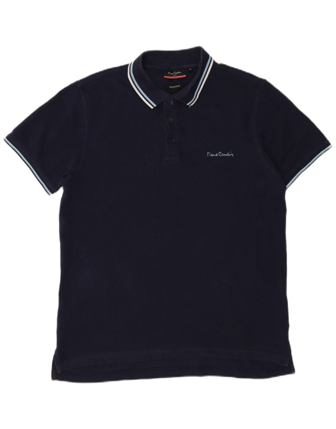 Pierre Cardin Herre Regular Fit Polo Shirt Medium Navyblå Bomuld