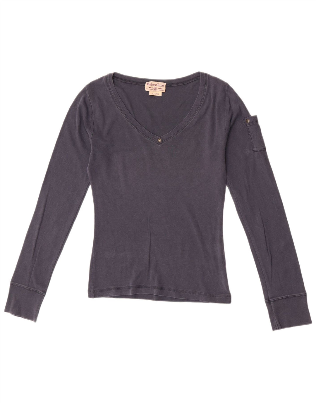 Marlboro Classics Dame Top Langærmet UK 18 XL Navy Blue