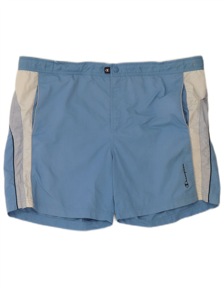 Champion Herre svømmeshorts 2XL Blå Colourblock Polyester