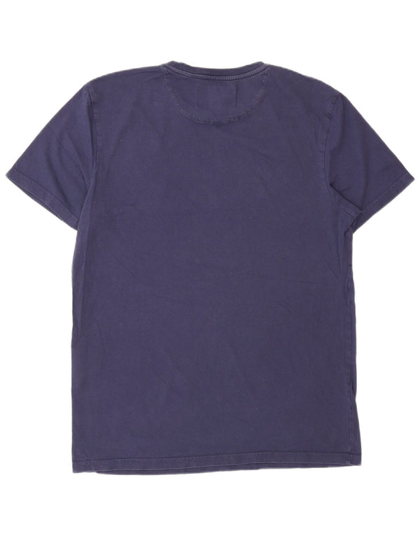 Lyle & Scott Herre T-shirt Top Medium Marineblå Bomuld