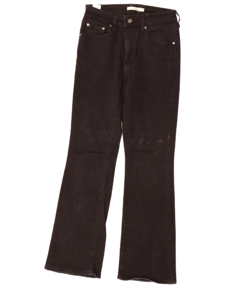 Levi's Dame 725 High Rise Bootcut Jeans W27 L30 Sort Bomuld