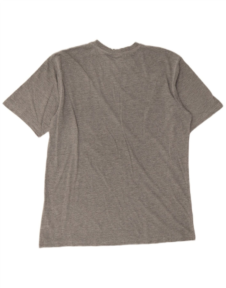 Puma Herre Grafisk T-Shirt Top Stor Grå Flecked