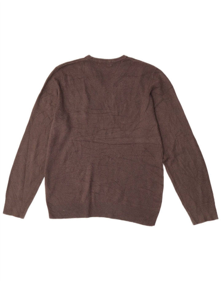 Marks & Spencer Herre Blue Harbor V-hals sweater Medium Brun