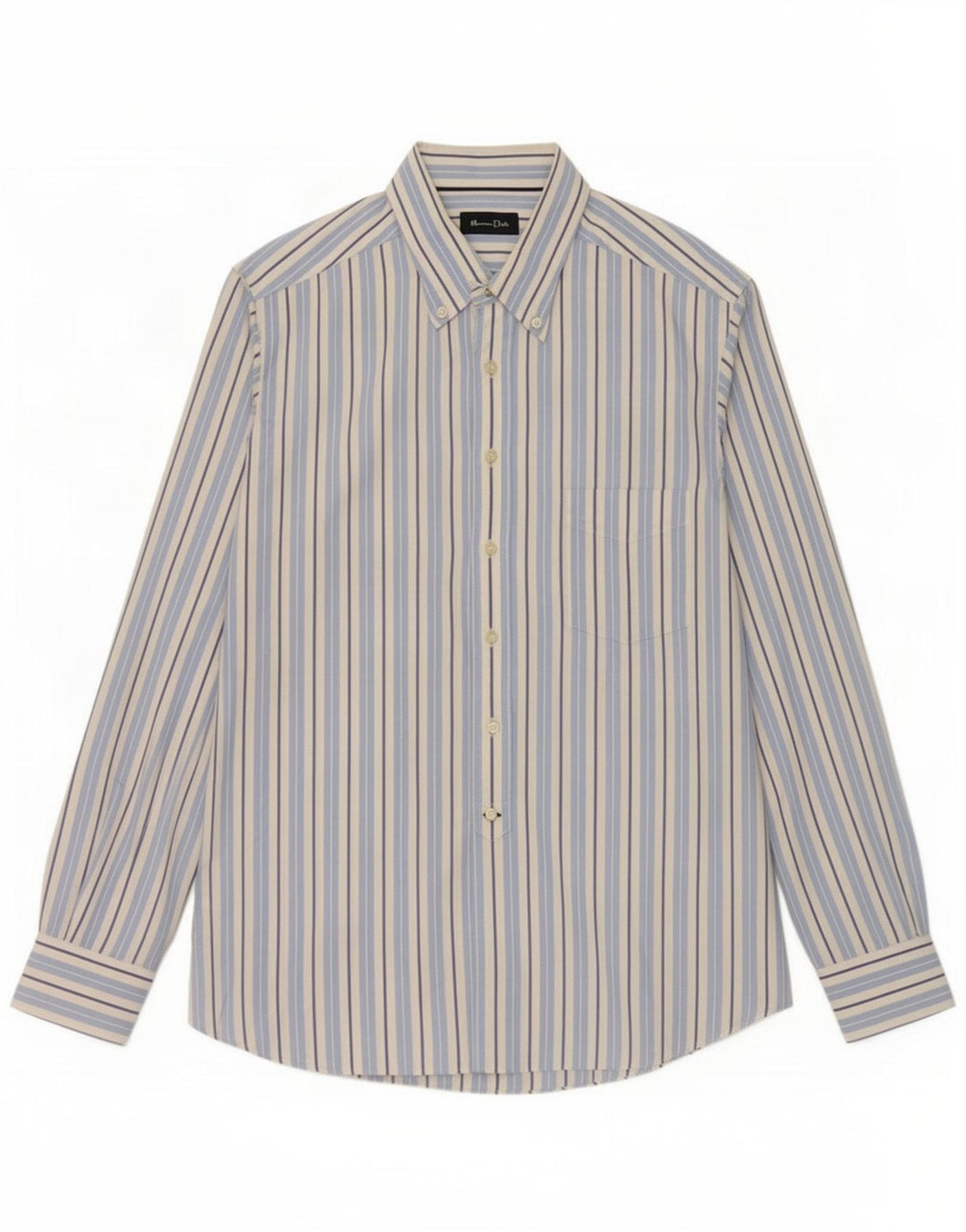 Massimo Dutti Herreskjorte XL Blå nålestribet