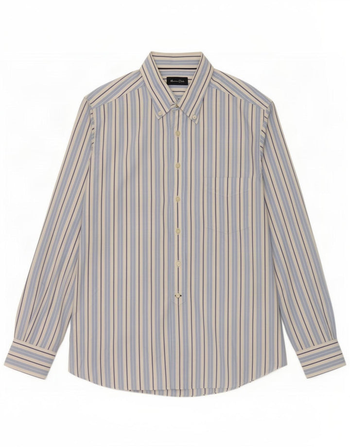 Massimo Dutti Herreskjorte XL Blå nålestribet