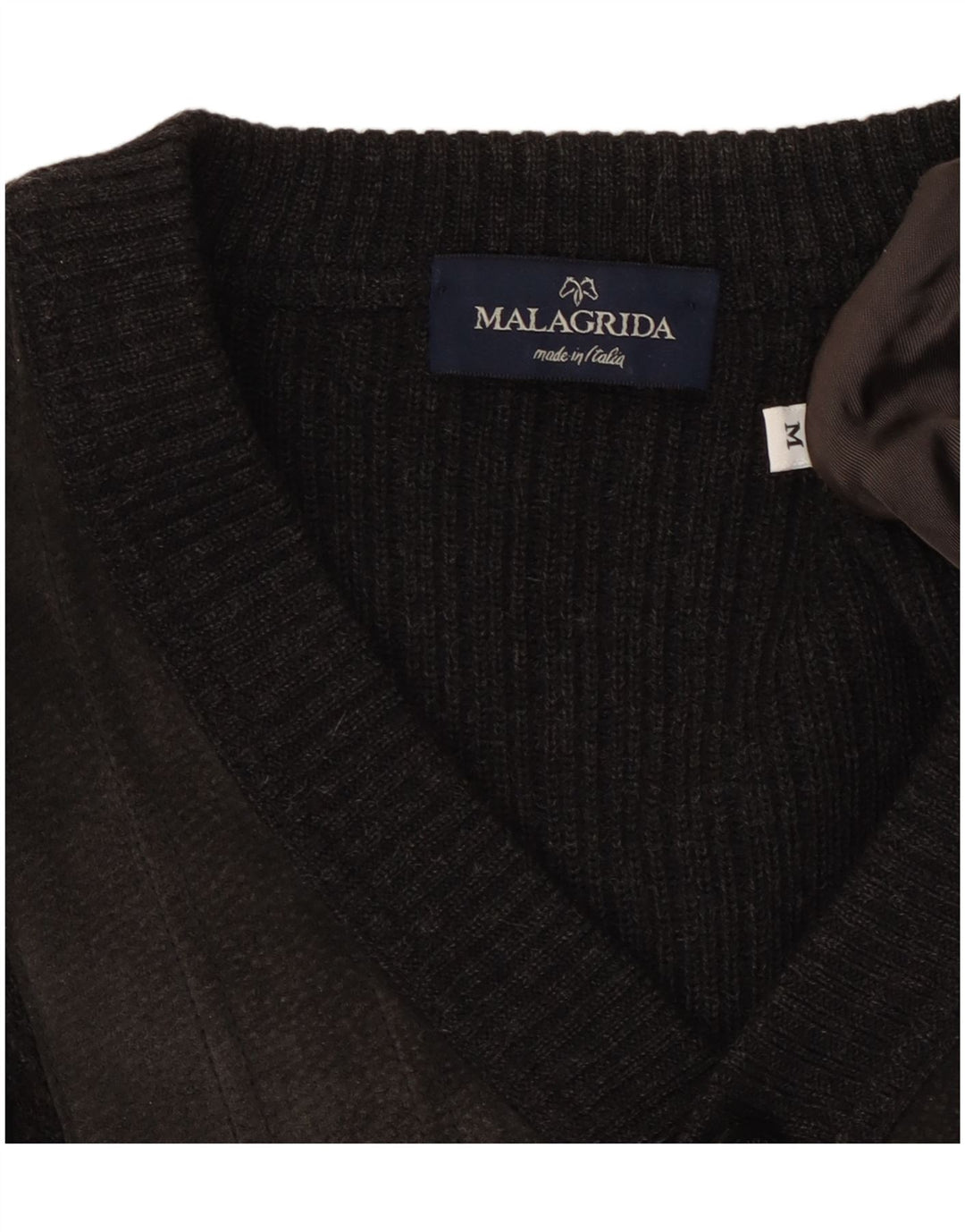 Malagrida herre cardigan sweater mellemgrå