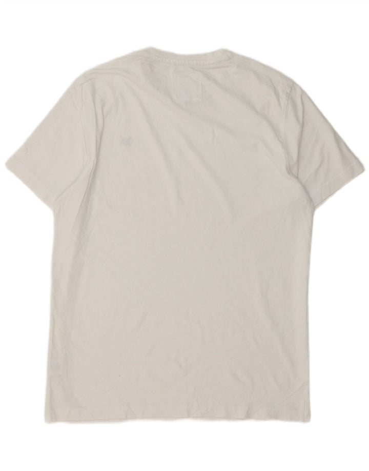 Crew Clothing Herre T-Shirt Top Stor Hvid Bomuld