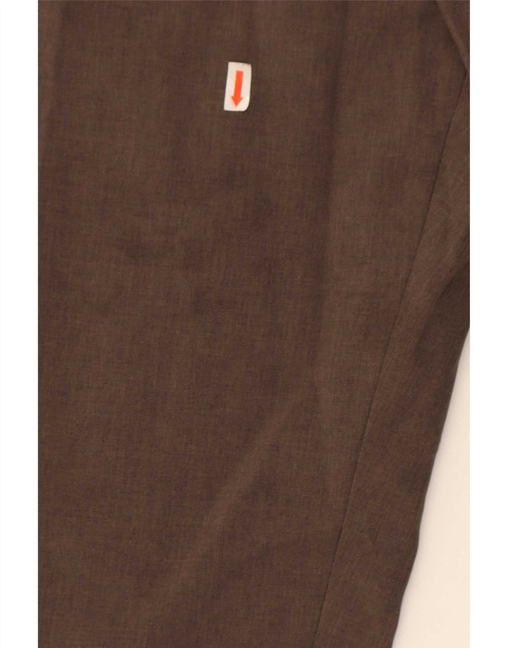 Farah Lige Chinobukser til mænd W40 L31 Brun polyester