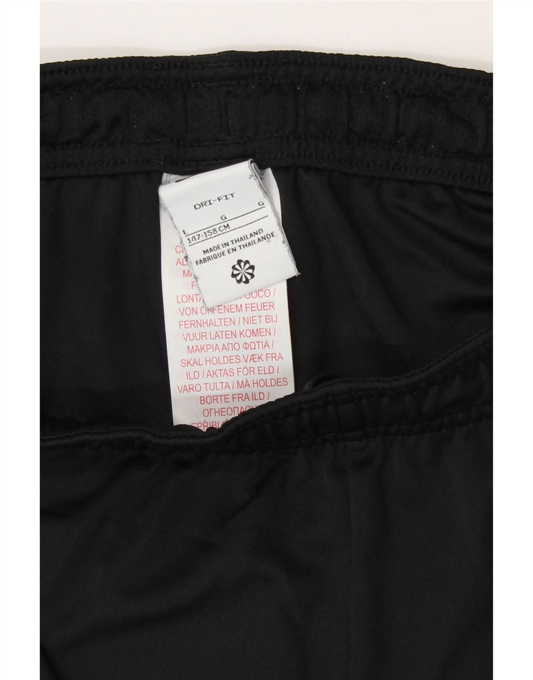 Nike drenge grafiske sportsshorts 12-13 år store sorte polyester