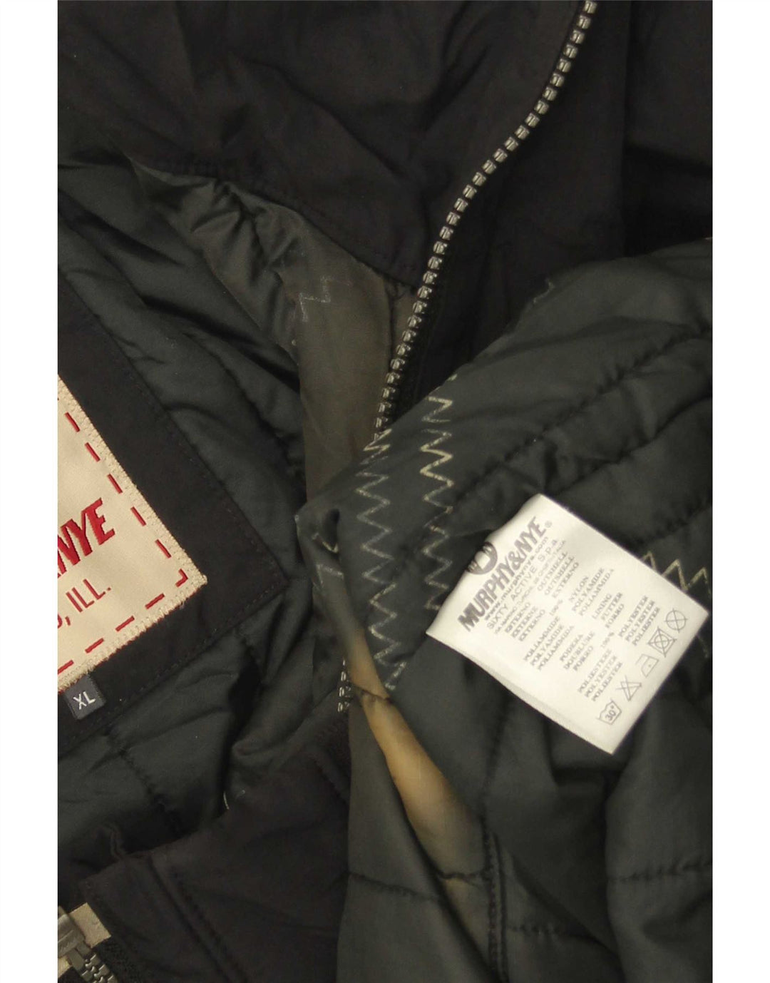 Murphy & Nye Bomberjakke til mænd UK 42 XL Sort polyamid