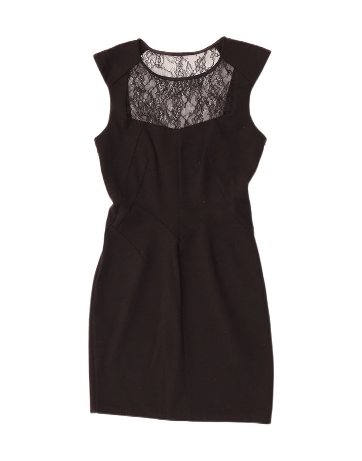 Oasis Womens Sheath Dress UK 12 Medium Black Polyester