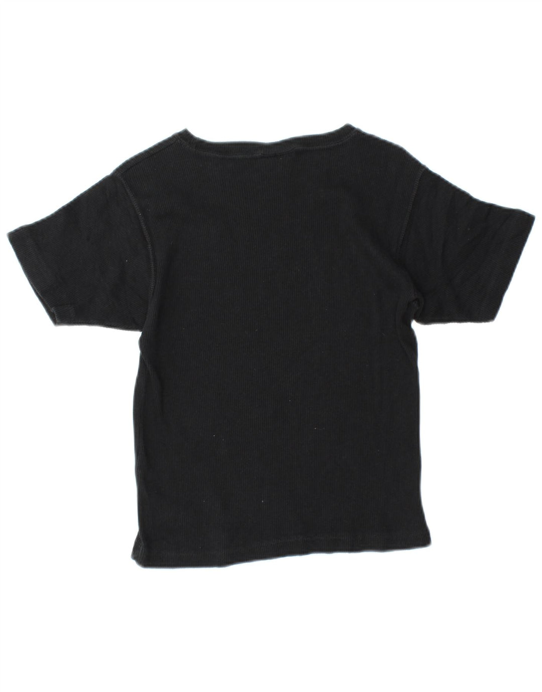 CHAMPION Womens Crop T-Shirt Top UK 12 Medium Sort Bomuld