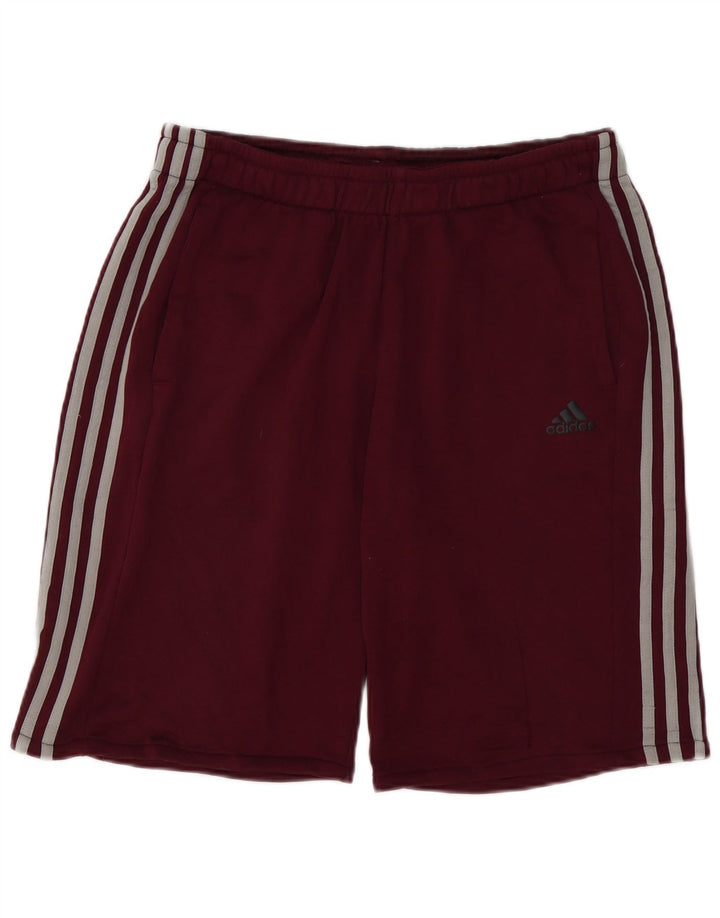 Adidas Herre Climalite Sport Shorts Large Bourgogne Polyester
