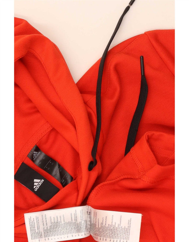 Adidas Grafisk hættetrøje til mænd XS Rød polyester