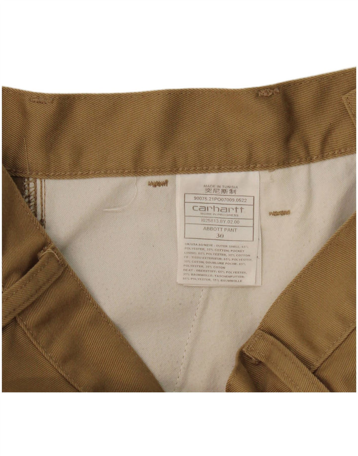 Carhartt Herre Pegged Chino Bukser W30 L27 Beige Polyester