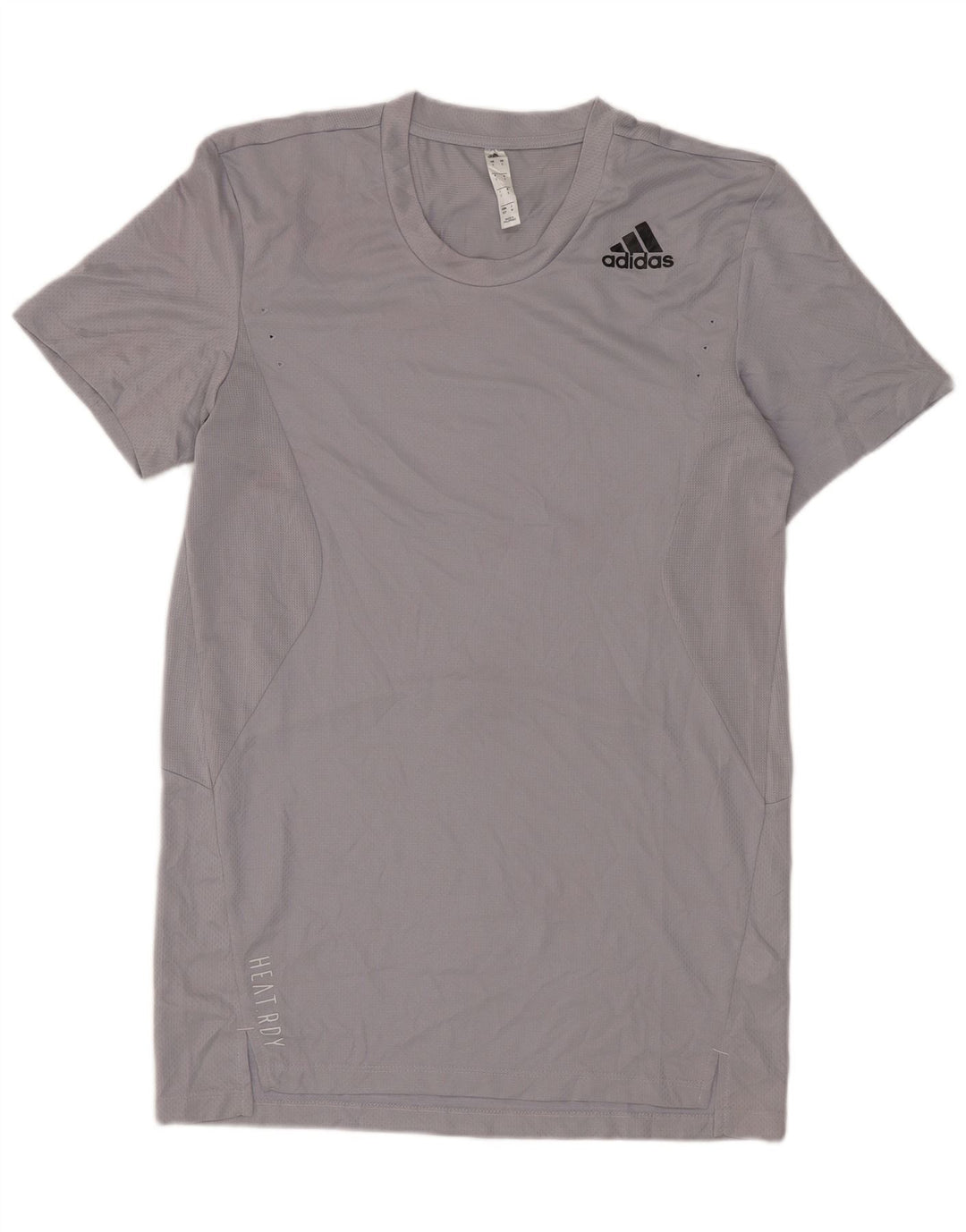 ADIDAS Herre T-Shirt Top Lille Grå Polyester