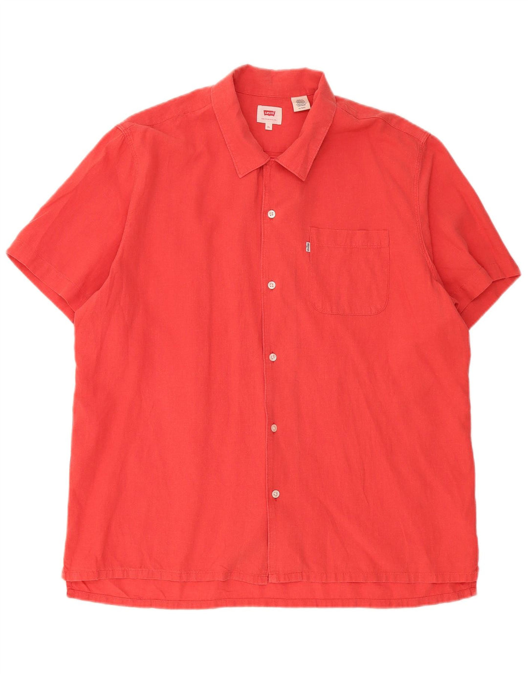 Levi's Kortærmet Herreskjorte XL Rød