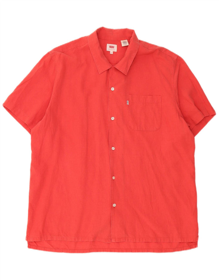 Levi's Kortærmet Herreskjorte XL Rød