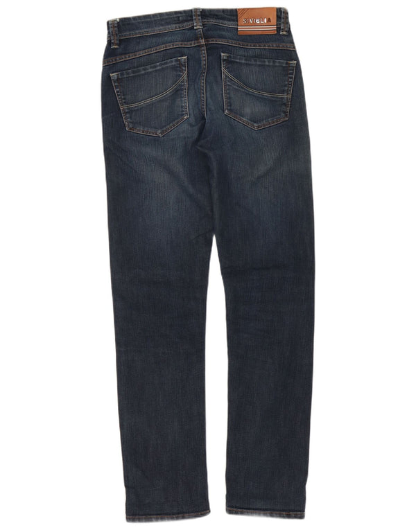 SIVIGLIA Slim Jeans til mænd W31 L32 Marineblå bomuld