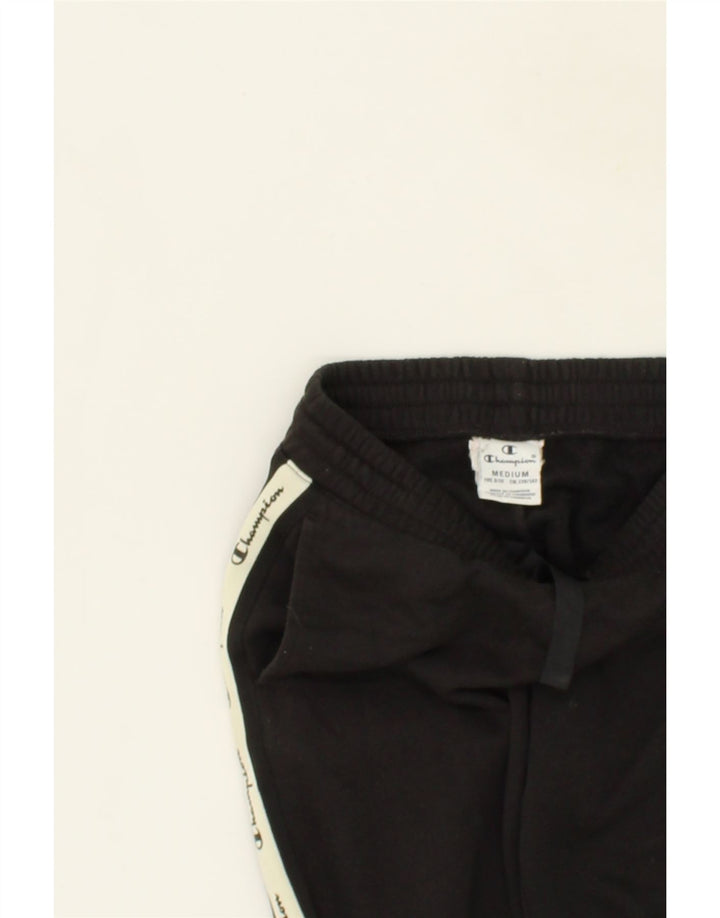 CHAMPION Boys Graphic Tracksuit Trousers Joggers 9-10 Years Medium Black Vintage Champion and Second-Hand Champion from Messina Hembry 