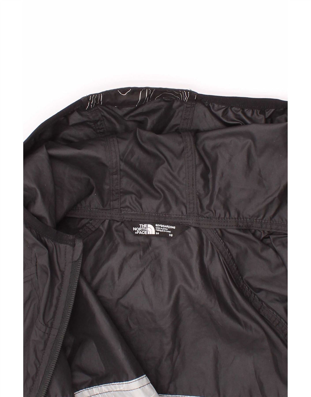 The North Face Boys Grafisk Regnjakke med Hætte 7-8 år Lille Sort