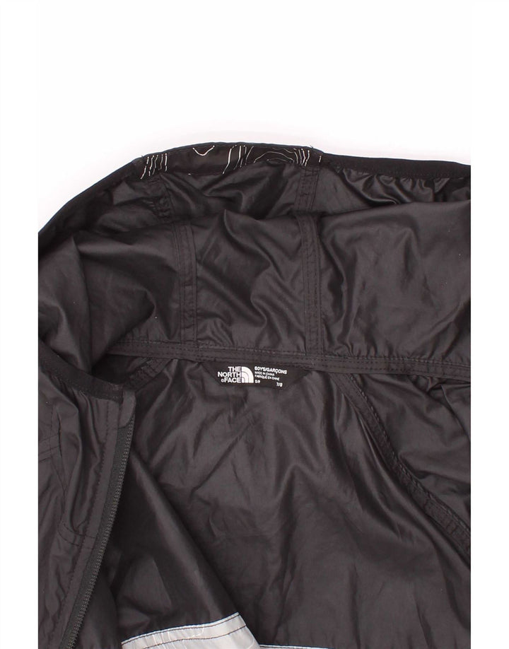 The North Face Boys Grafisk Regnjakke med Hætte 7-8 år Lille Sort