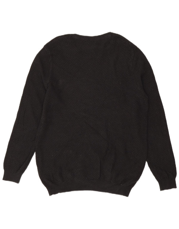 Massimo Dutti Herre trøje med rund hals XL sort bomuld