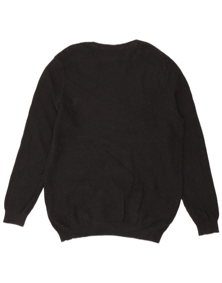 Massimo Dutti Herre trøje med rund hals XL sort bomuld