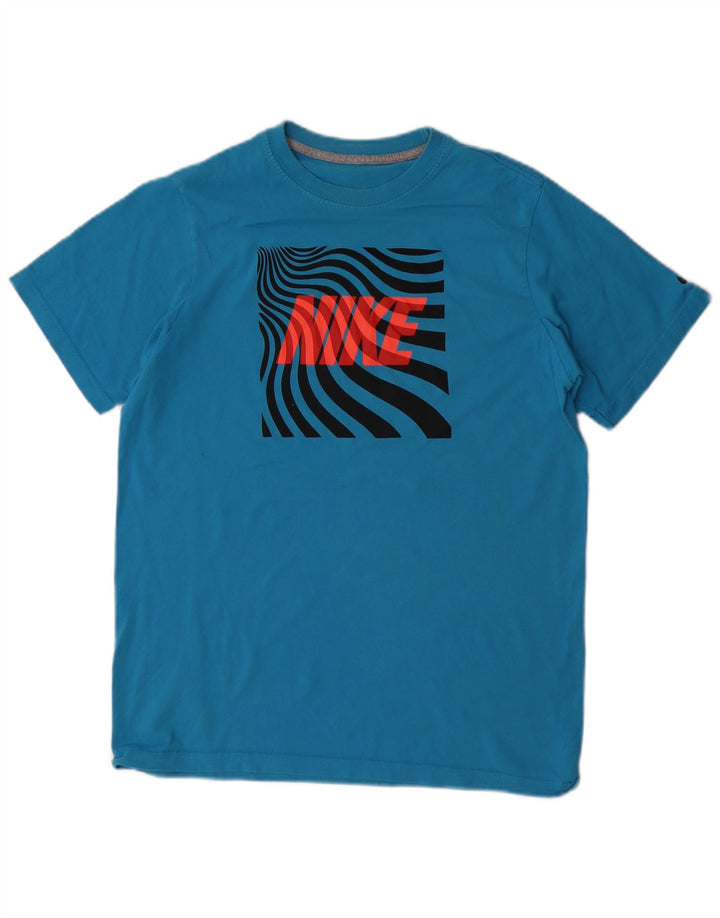 Nike Boys Grafisk T-Shirt Top 13-14 år XL Blå