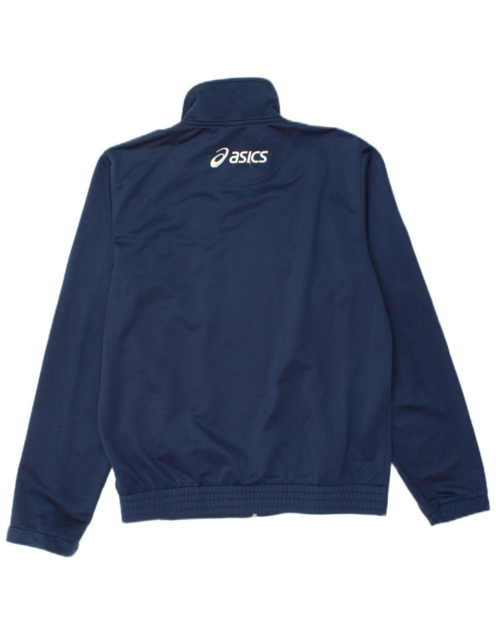 Asics træningsdragt til mænd, topjakke, lille marineblå colourblock polyester