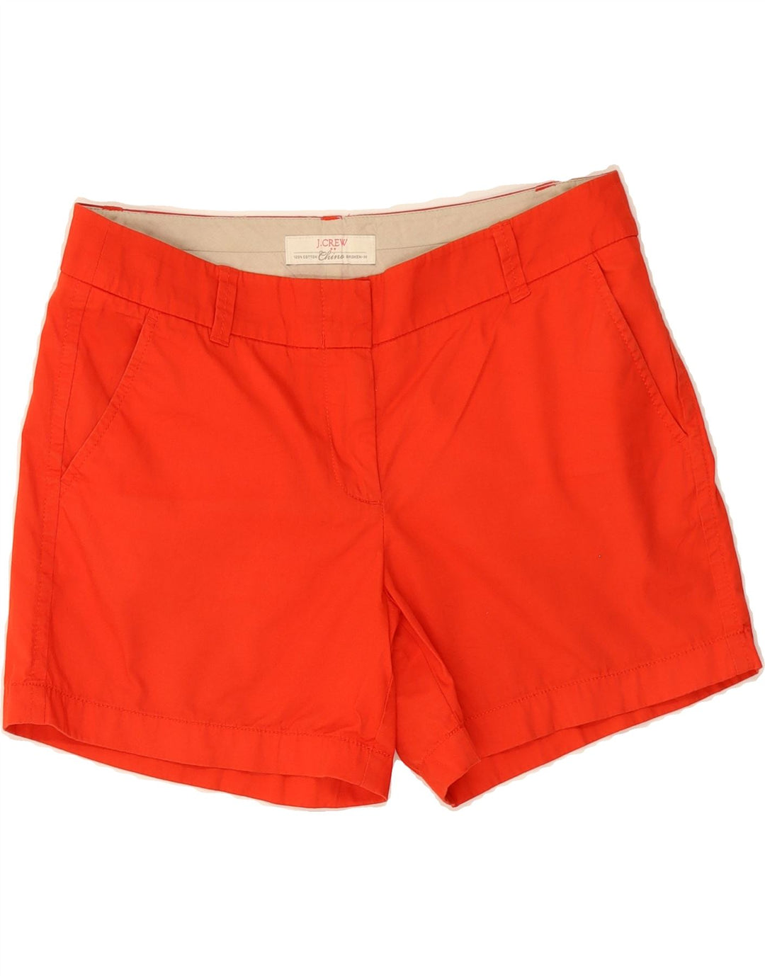 J. CREW Womens Chino Shorts US 6 Medium W32  Red Cotton Vintage J. Crew and Second-Hand J. Crew from Messina Hembry 