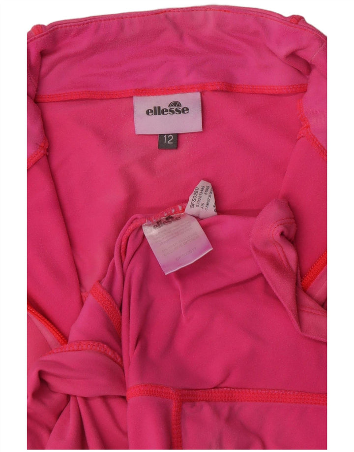 Ellesse Dame træningsdragt Topjakke UK 12 Medium Pink Nylon