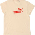 PUMA Womens Graphic T-Shirt Top UK 12 Medium  Beige Vintage Puma and Second-Hand Puma from Messina Hembry 
