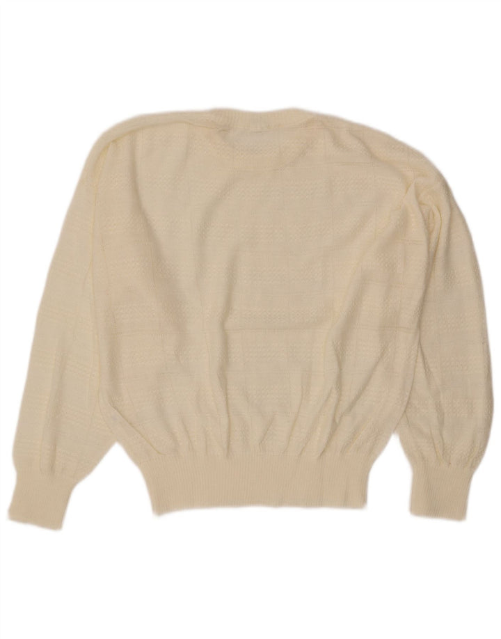 Apart Dame sweater med rund hals EU 44 XL Off White