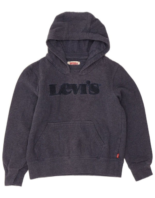 Levi's Boys grafisk hættetrøje 9-10 år marineblå bomuld
