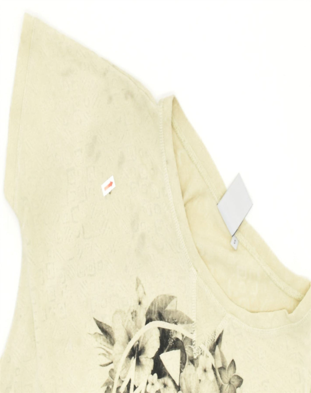 MAUI AND SONS Womens Oversized Graphic T-Shirt Top Small Yellow Polyester | Vintage | Thrift | Second-Hand | Used Clothing | Messina Hembry 