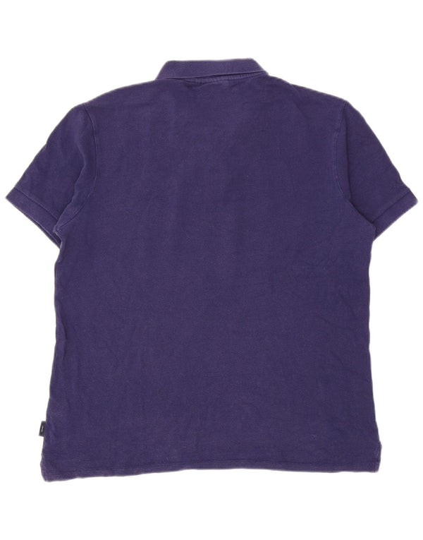 Paul Smith Mens Polo Shirt Large Purple Cotton