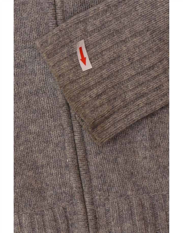 Marks & Spencer Dame hætte cardigan sweater UK 16 Large Grå