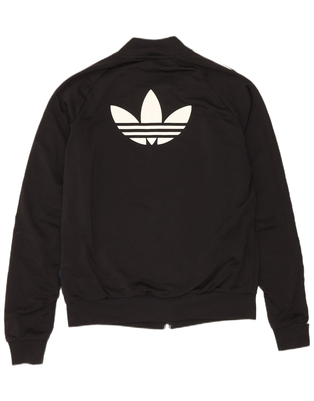 ADIDAS Grafisk træningsdragt topjakke til kvinder UK 10 Lille sort polyester