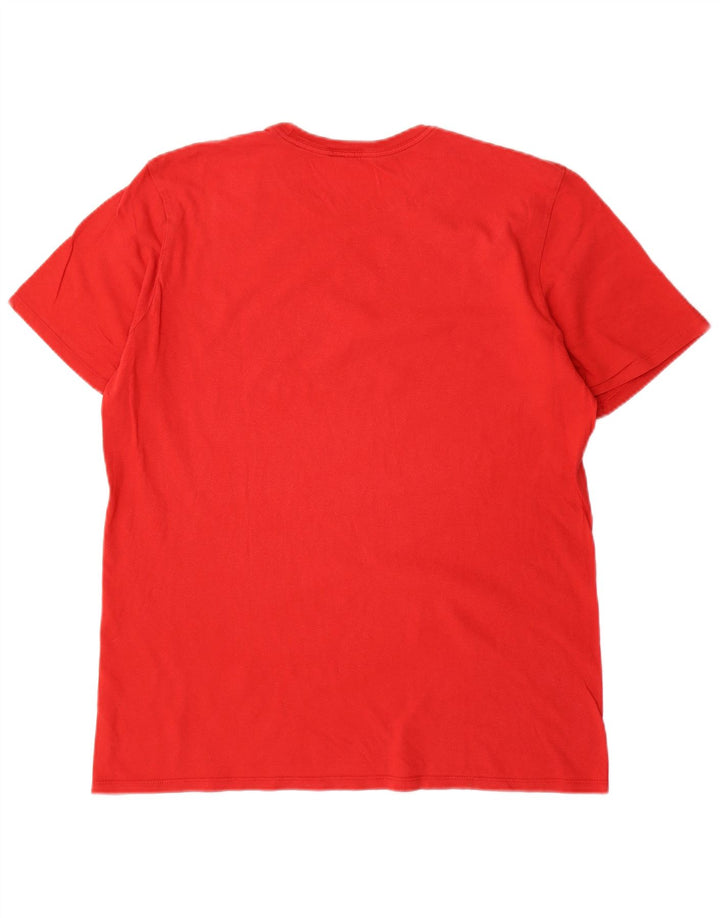 Nike Herre Athletic Cut Grafisk T-Shirt Top Stor Rød