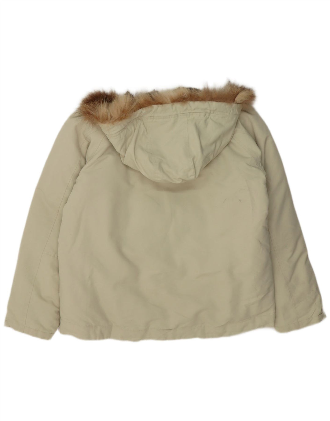 Woolrich Polstret hættejakke til kvinder UK 18 XL Grøn nylon