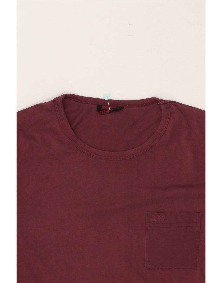 CARRERA Mens T-Shirt Top Large Maroon Cotton Vintage Carrera and Second-Hand Carrera from Messina Hembry 