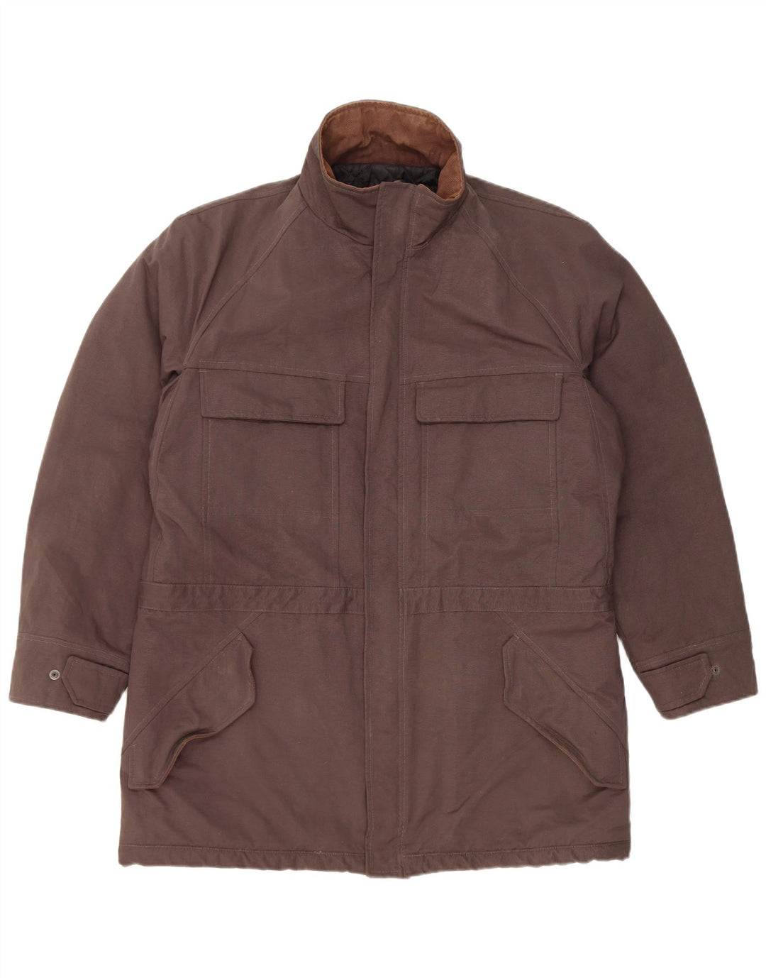 Trussardi Jeans Dame Parka Jakke IT 52 2XL Grå Polyamid