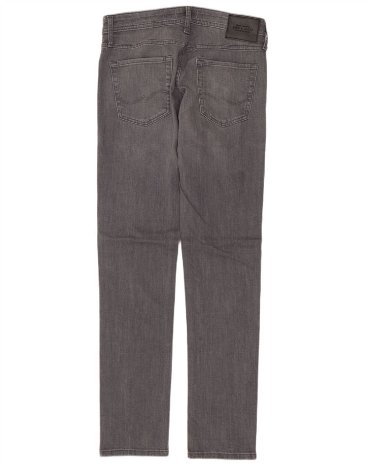 JACK & JONES Herre GLENN Slim Jeans W30 L32 Grå Bomuld