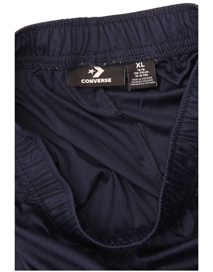 CONVERSE Grafiske sportsshorts til drenge 13-14 år XL Marineblå polyester