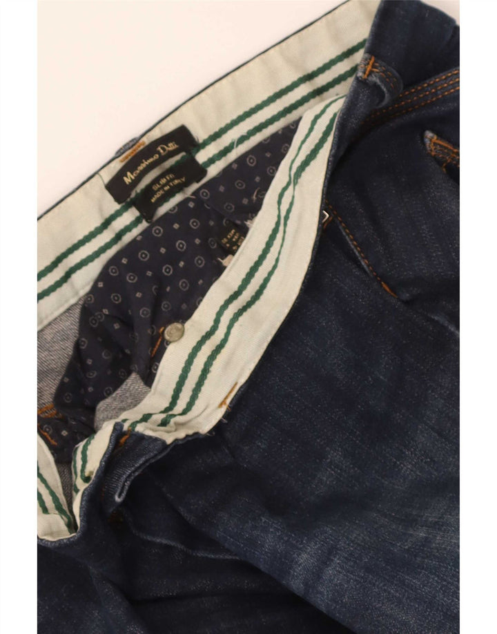 Massimo Dutti Dame Slim Jeans W30 L31 Marineblå