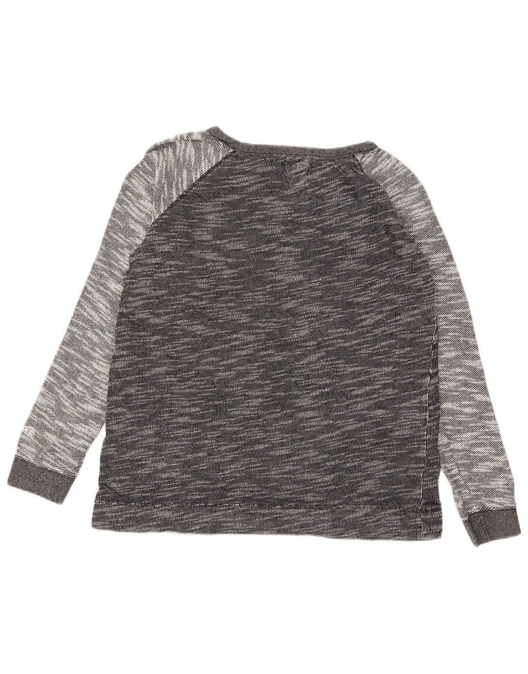 Champion Dame Sweatshirt Jumper UK 14 Medium Grey Flecked Bomuld