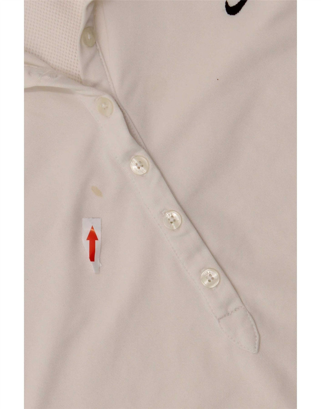 Nike Dame Polo Shirt UK 8/10 Small Off White